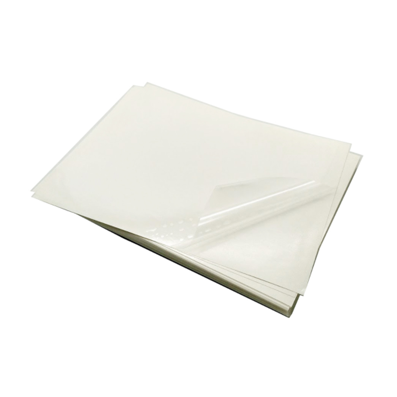 فیلم PET شفاف 36 میلی متری / چسب قابل جابجایی / آستر شیشه ای سفید 60 گرمی