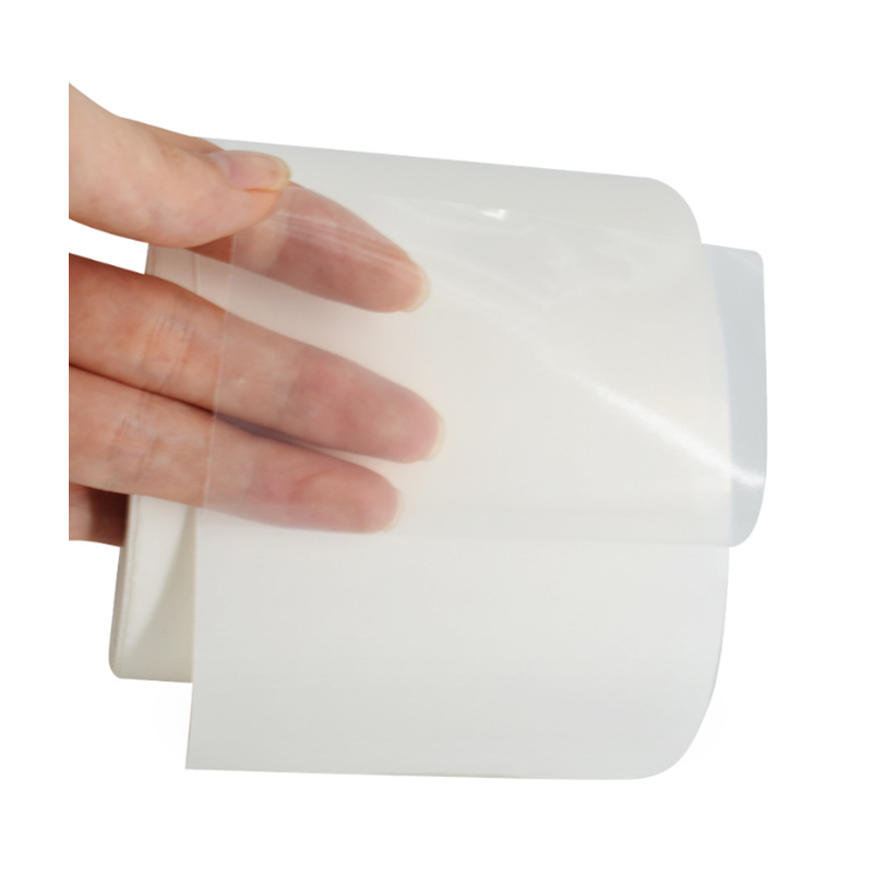 فیلم PET شفاف 36 میلی متری / چسب قابل جابجایی / آستر شیشه ای سفید 60 گرمی