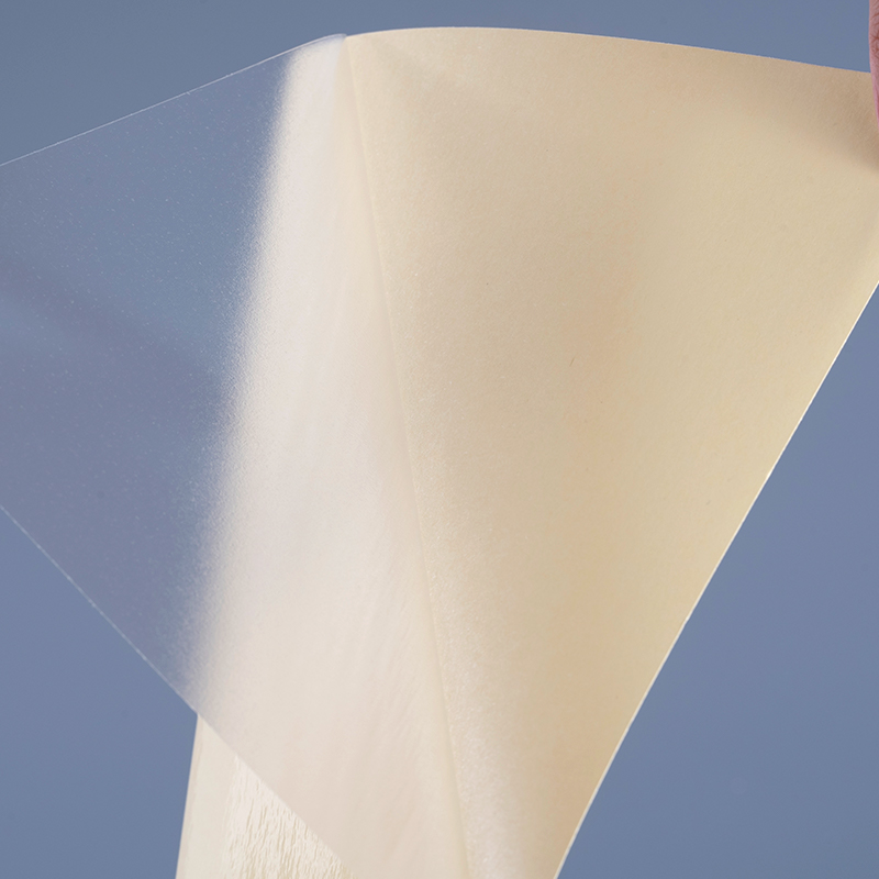 رول جامبو لیبل چاپ برچسب وینیل فیلم پلی استر خود چسب شفاف 50 میکرونی