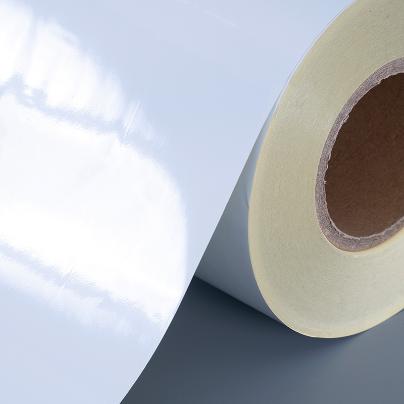 برچسب خود چسب فیلم پلی استر سفید براق 50 میکرونی با چسب قابل جابجایی مقاوم در برابر الکل و مقاوم در برابر درجه حرارت بالا