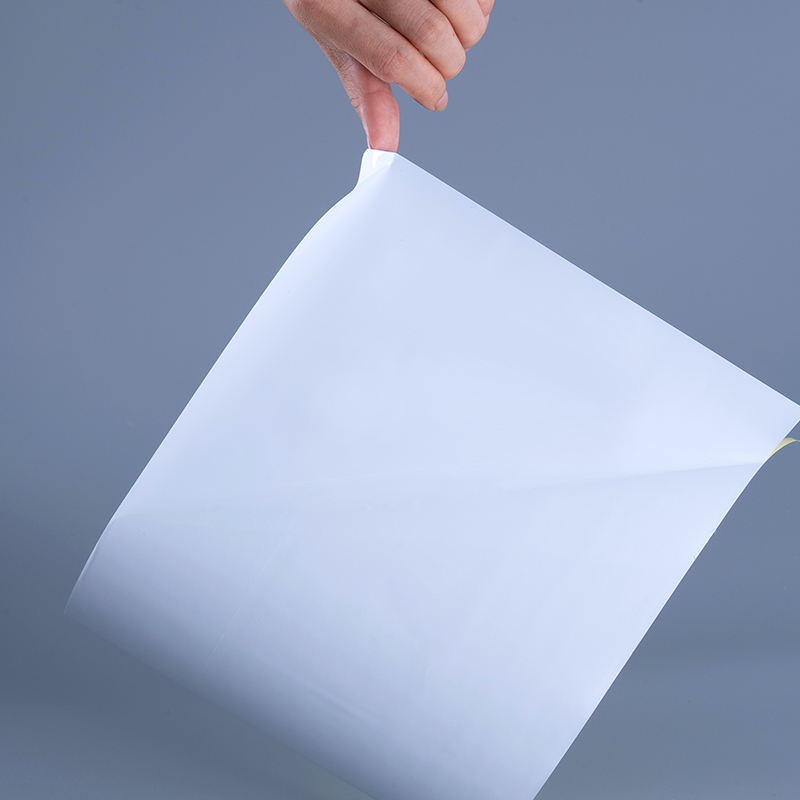 مواد برچسب فیلم وینیل PET 25 میکرونی براق با رول جامبو چسب اکریلیک برای چاپ جوهر افشان