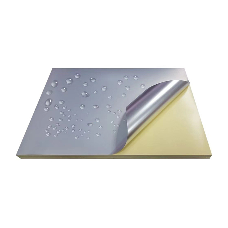 مواد برچسب PET نقره ای مات 50 میکرونی با چسب حلال قوی و پوشش مبتنی بر روغن