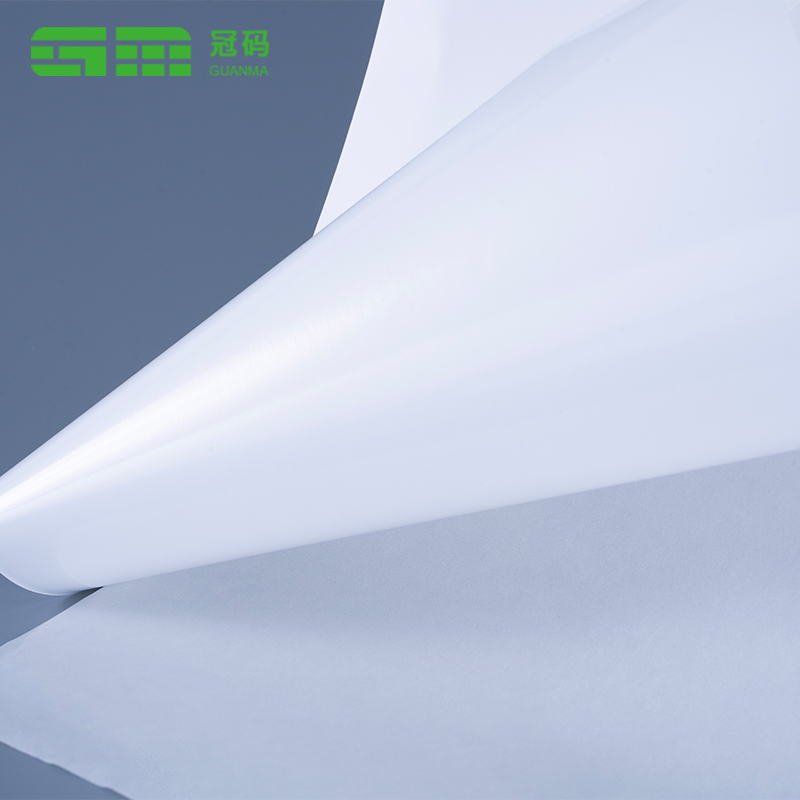 رول لیبل کاغذ مصنوعی PP منجمد 75 میکرونی با چسب منجمد