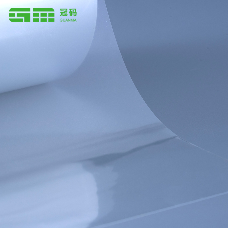 رول جامبو PP خود چسب شفاف 50 میکرونی با آستر شفاف برای حیوانات خانگی