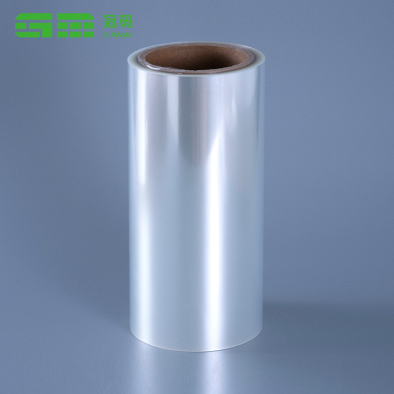 رول جامبو PP خود چسب شفاف 50 میکرونی با آستر شفاف برای حیوانات خانگی